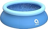 Avenli Pool 168 x 51 cm Prompt Set Quick Up Family Pool Aufstellpool ohne Pumpe blau Pool-Set Gartenpool rund Schwimmbecken für Familien & Kinder blau