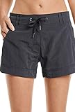 Marc O'Polo Damen Badeshose Beach Shorts mit Ziernähten - Mikrofaser