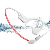BADENBURG S3 Knochenschall Kopfhörer, Schwimmen Kopfhörer IP68 Wasserdicht,Bluetooth 5.3,Open Ear Sport Kopfhörer mit 32GB Speicher MP3,Perfekt zum Schwimmen,Laufen,Radfahren(Weiß)