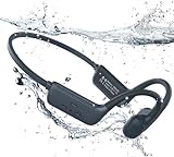 Kopfhörer Schwimmen, IP68 Wasserdichte Knochenschall Kopfhörer Bluetooth 5.4, Bone Conduction Headphones Schwimmen Kopfhörer mit 32GB MP3-Player Speicher, Open-Ear Kopfhörer für Schwimmen Laufen