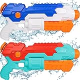 AOLUXLM Wasserpistole Groß, Spielzeug für Draußen Wasserpistole XXL 850ML mit großer Reichweite 10-12M für Erwachsene Kinder Hundeerziehung Hochdruck für Pool Garten Outdoor Stand Spritzpistolen