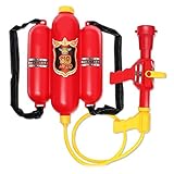 Brigamo Feuerwehr Lösch Wasserpistole, Wasserspritzpistole mit 1.5 Liter Tank Spritze