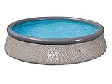 HAF® Quick Up Pool in grau mit den Maßen 366 x 91 cm - Selbstaufbauender & Selbst tragender Swimming Pool/Gartenpool/Aufstellpool ohne Filterpumpe