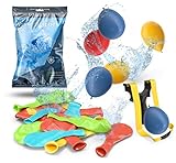 Wasserbomben/Wasserballon Set mit 1000x Wasser Ballons & 1x Schleuder für Kinder & Erwachsene - Wasser Luftballons in bunten Farben